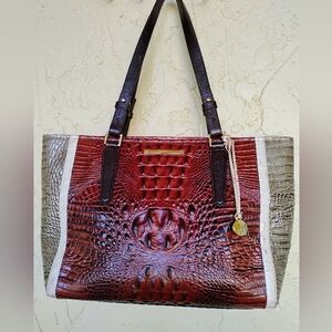 Brahmin Medium Asher Pecan Two Tone Tote